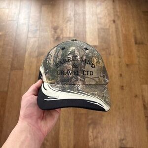Vintage 90s y2k camo wave design hat